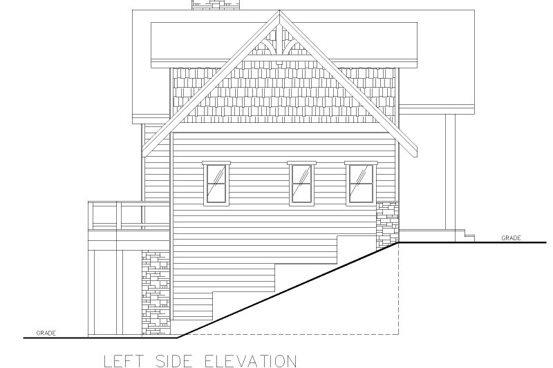 House Design - Exterior - Other Elevation for Craftsman House Plan #117-1042 - 4 bed, 5.5 bath