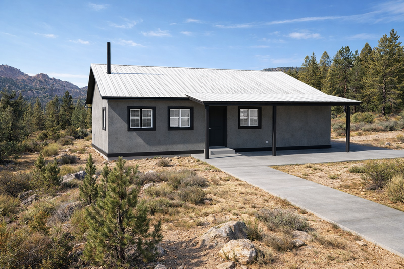 Architectural House Design - Exterior - Front Elevation 6 for Cabin House Plan #1060-450 - 2 bed, 2 bath
