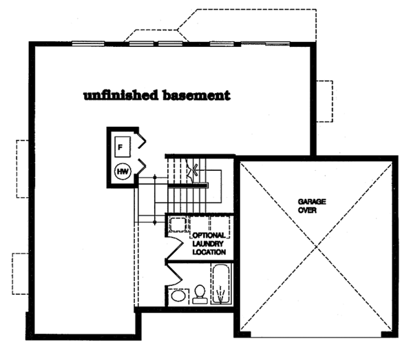 House Plan Design - Colonial Floor Plan - Lower Floor Plan #47-904