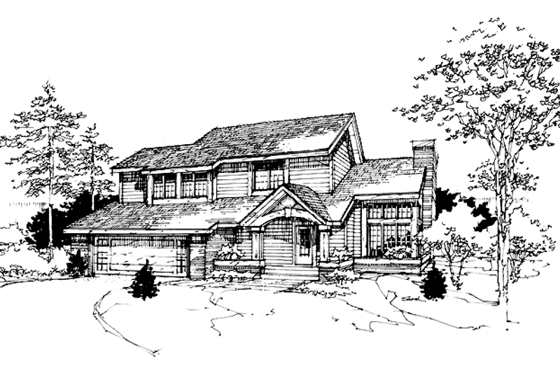 Architectural House Design - Contemporary Exterior - Front Elevation Plan #320-677