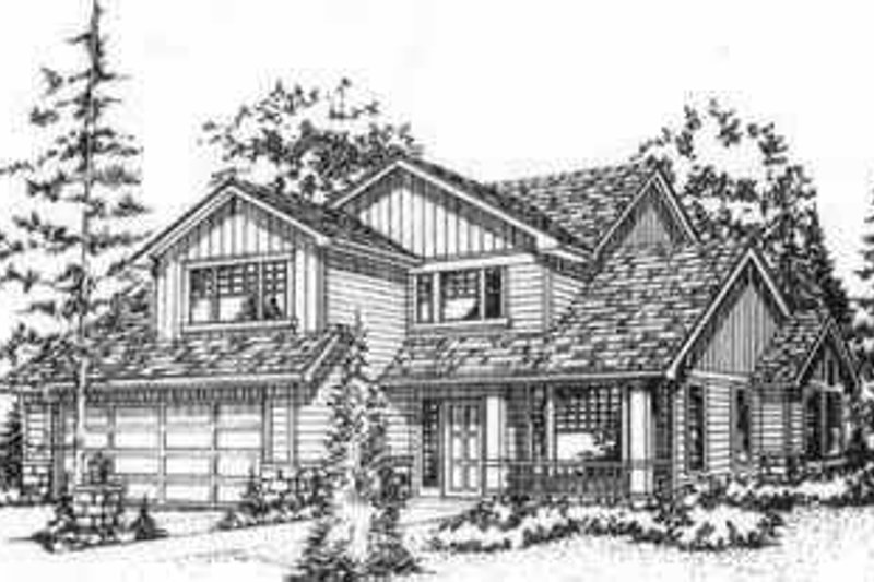 Exterior - Front Elevation 2 for Traditional House Plan #78-194 - 3 bed, 2.5 bath