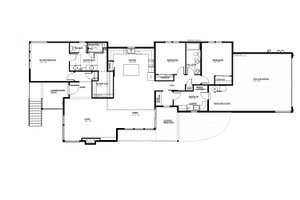Floor Plan - Main Floor for Modern House Plan #895-120 - 3 bed, 2 bath