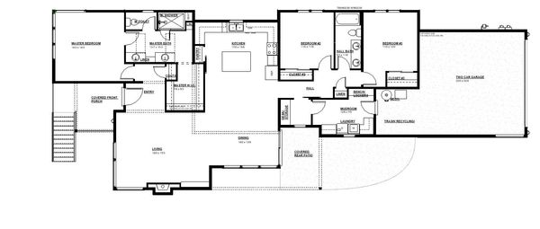 Home Plan - Modern Floor Plan - Main Floor Plan #895-120