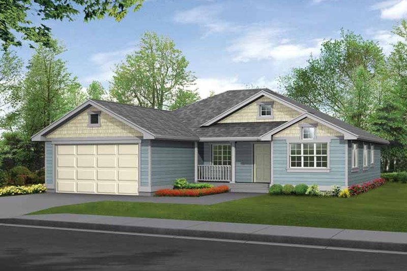 House Plan Design - Craftsman Exterior - Front Elevation Plan #132-270
