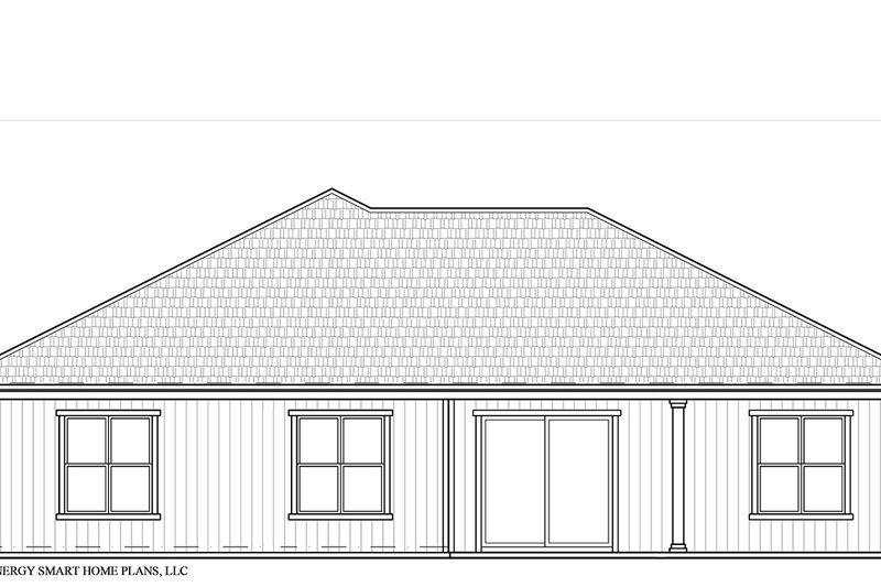 Dream House Plan - Exterior - Rear Elevation for Craftsman House Plan #938-95 - 3 bed, 2.5 bath