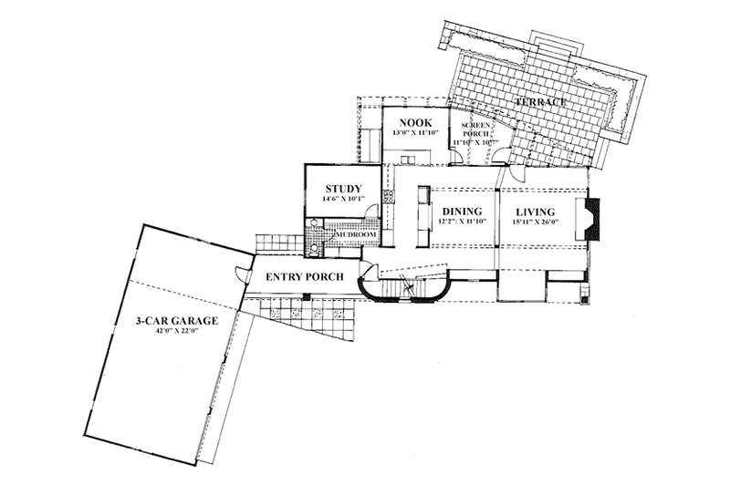 Home Plan - Floor Plan - Upper Floor for Craftsman House Plan #961-2 - 4 bed, 2.5 bath