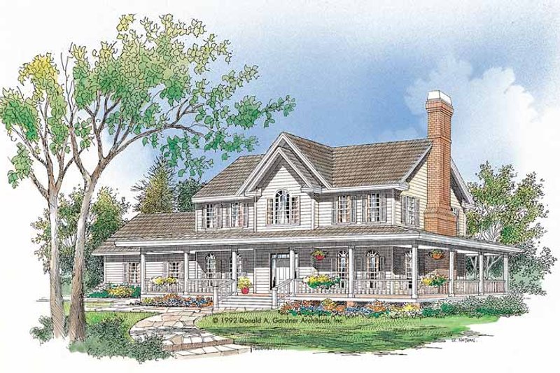House Blueprint - Victorian Exterior - Front Elevation Plan #929-116