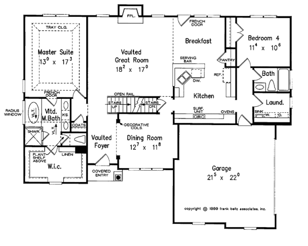 Dream House Plan - Traditional Floor Plan - Main Floor Plan #927-777