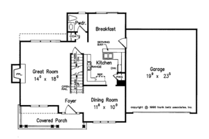 Floor Plan - Main Floor for Country House Plan #927-748 - 3 bed, 2.5 bath
