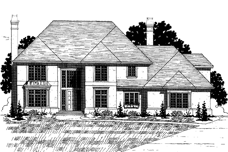 Home Plan - Traditional Exterior - Front Elevation Plan #320-890