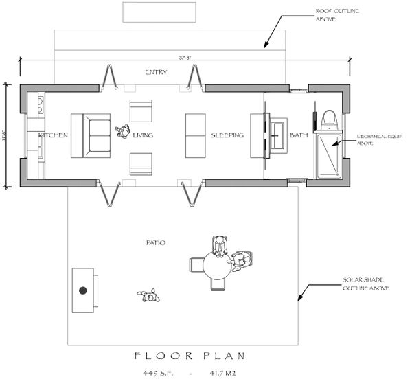 House Design - Modern Floor Plan - Main Floor Plan #535-7