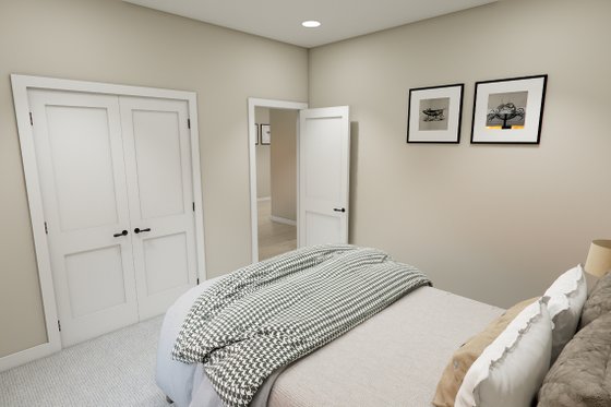 Interior - Bedroom 3 for Farmhouse House Plan #51-1392 - 3 bed, 2.5 bath