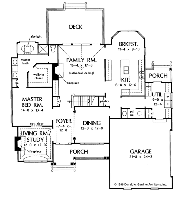 House Plan Design - Traditional Floor Plan - Main Floor Plan #929-249