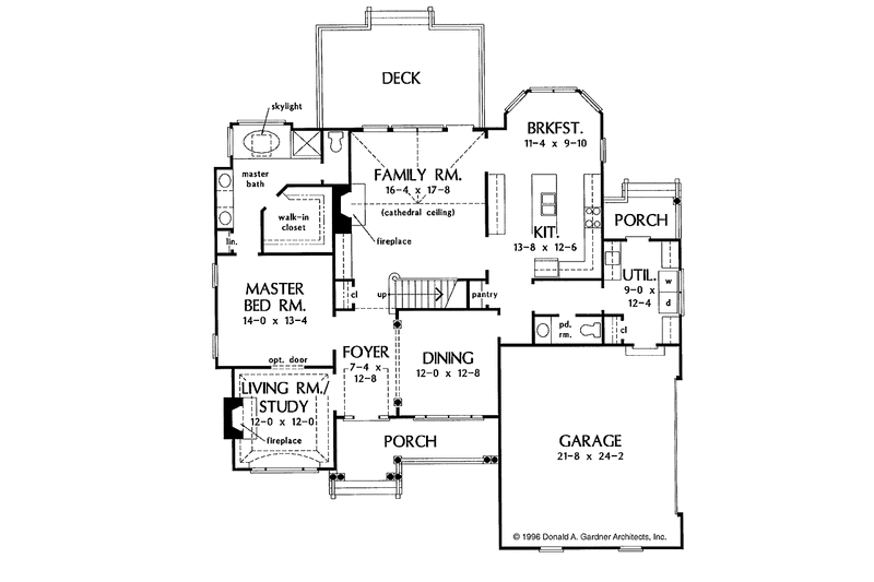 Home Plan - Floor Plan - Main Floor for Traditional House Plan #929-249 - 4 bed, 2.5 bath