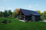 Craftsman Style House Plan - 3 Beds 2 Baths 1654 Sq/Ft Plan #1116-28 Exterior 