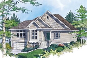 Traditional Exterior - Front Elevation Plan #48-421