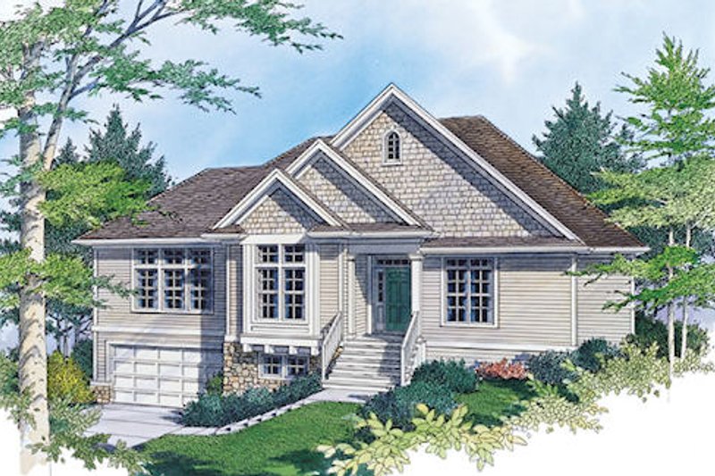 Architectural House Design - Traditional Exterior - Front Elevation Plan #48-421