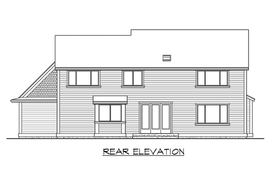 Exterior - Other Elevation 3 for Farmhouse House Plan #132-119 - 4 bed, 2.5 bath