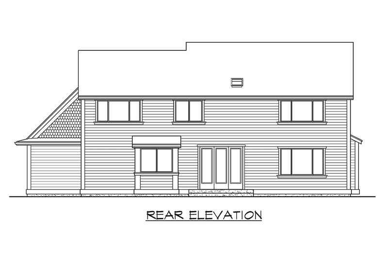 Dream House Plan - Exterior - Other Elevation 3 for Farmhouse House Plan #132-119 - 4 bed, 2.5 bath