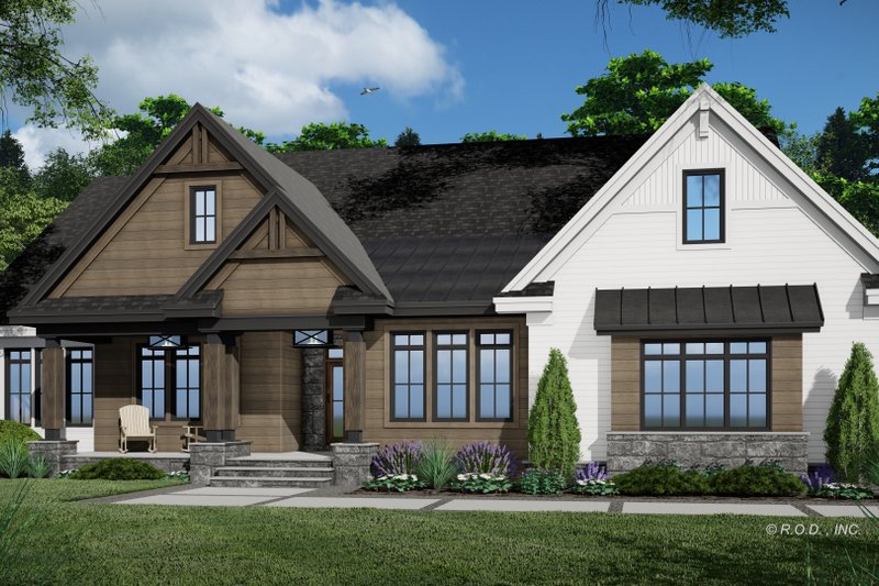 Home Plan - Exterior - Front Elevation 4 for Farmhouse House Plan #51-1239 - 4 bed, 3.5 bath