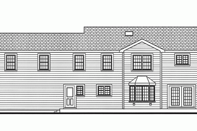 Dream House Plan - Exterior - Rear Elevation for Country House Plan #3-224 - 4 bed, 2.5 bath