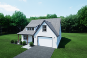 Craftsman Style House Plan - 3 Beds 2.5 Baths 1933 Sq/Ft Plan #1116-17 Exterior 