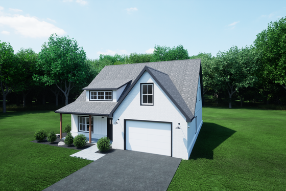 Exterior - Other Elevation 3 for Craftsman House Plan #1116-17 - 3 bed, 2.5 bath