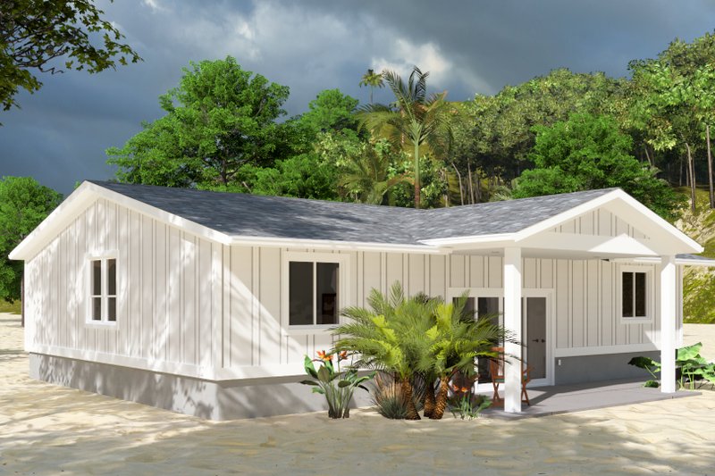 Home Plan - Exterior - Front Elevation 4 for Traditional House Plan #1060-202 - 1 bed, 1.5 bath