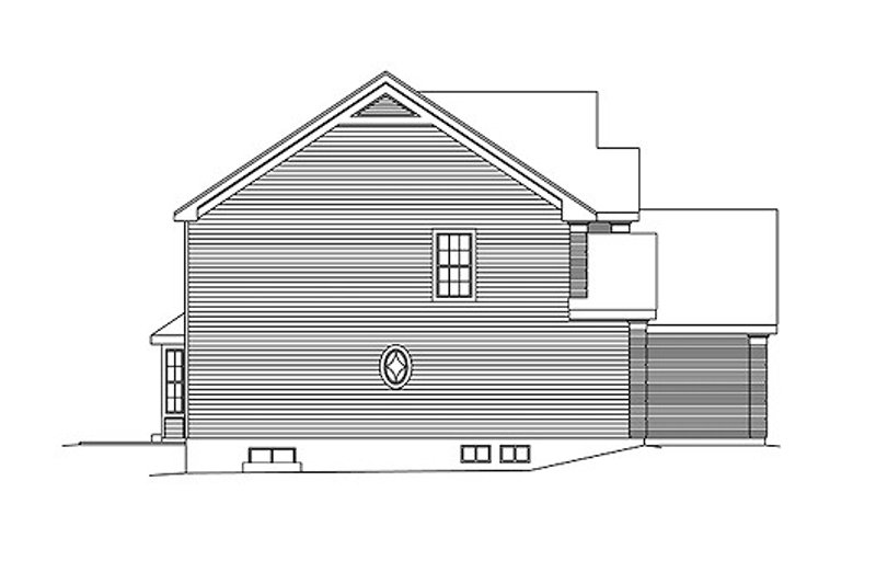 Home Plan - Exterior - Other Elevation 1 for Colonial House Plan #57-274 - 4 bed, 2.5 bath