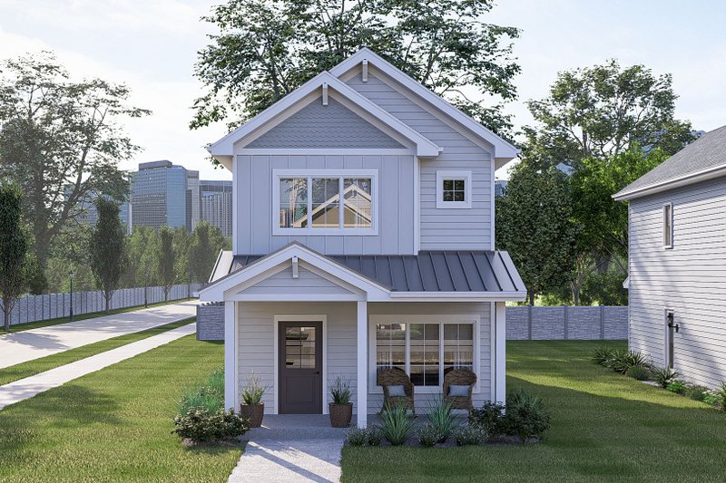 Home Plan - Exterior - Front Elevation 2 for Craftsman House Plan #455-719 - 3 bed, 2.5 bath