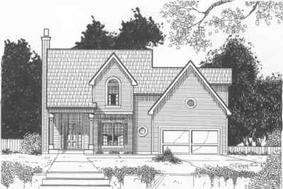 Exterior - Front Elevation for Traditional House Plan #6-145 - 4 bed, 2.5 bath