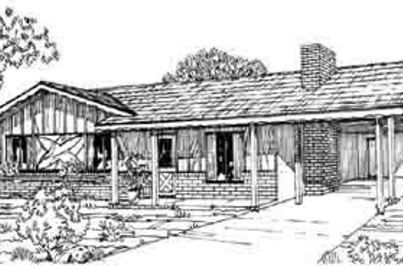Home Plan - Ranch Exterior - Front Elevation Plan #1-160