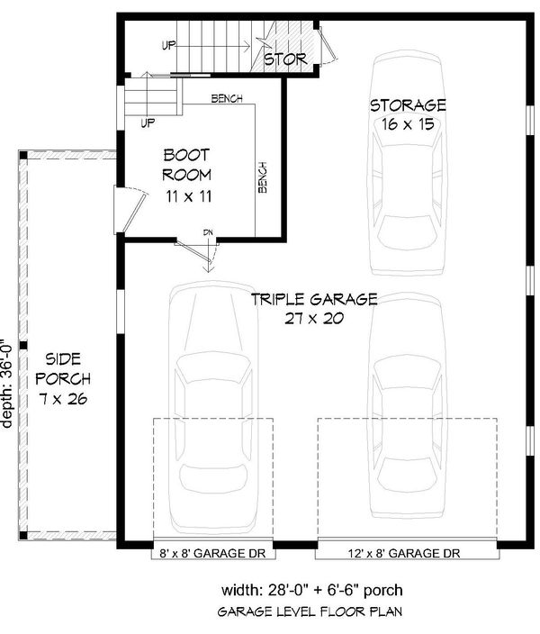 Barndominium Floor Plan - Main Floor Plan #932-214