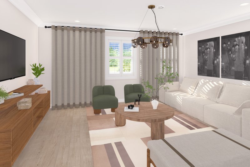 Dream House Plan - Interior - Family Room for Ranch House Plan #1060-267 - 3 bed, 2 bath