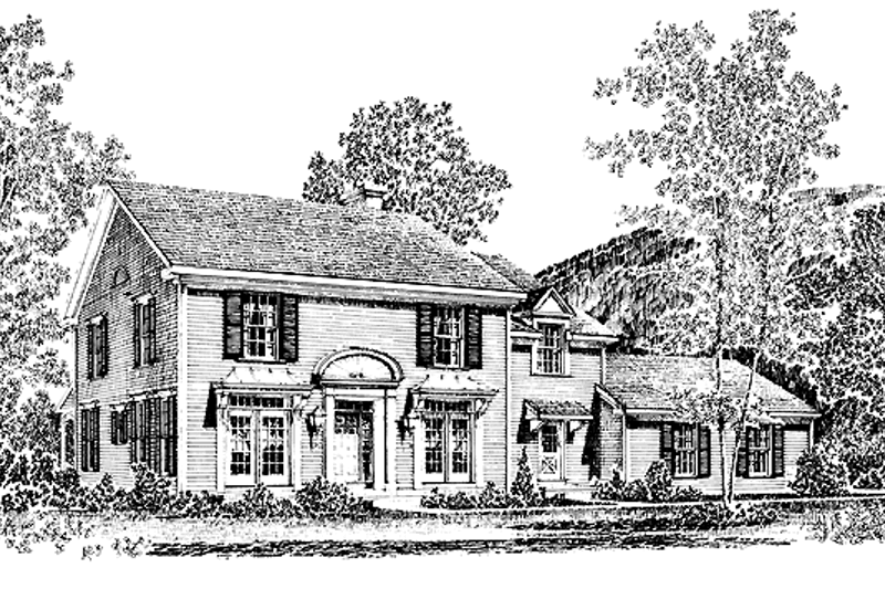 Architectural House Design - Classical Exterior - Front Elevation Plan #1016-23