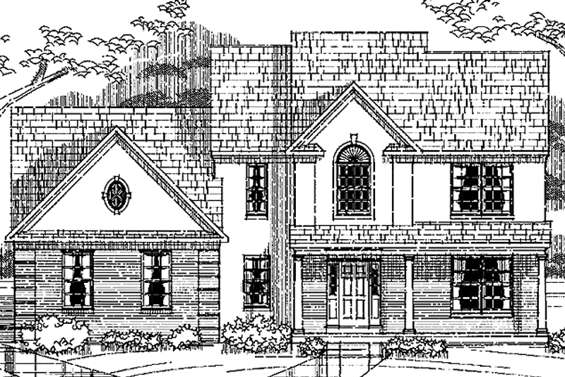 Dream House Plan - Colonial Exterior - Front Elevation Plan #1029-32