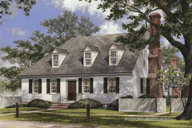 Colonial Style House Plan - 4 Beds 4.5 Baths 3375 Sq/Ft Plan #137-348