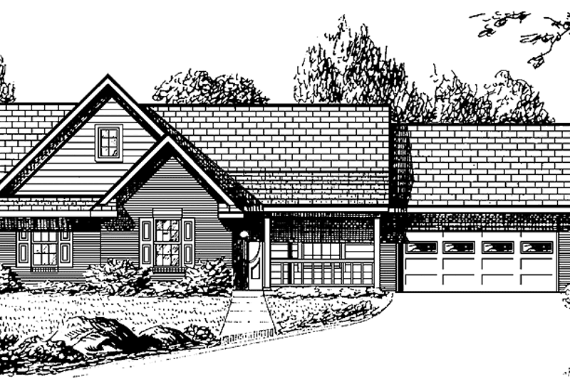 House Design - Traditional Exterior - Front Elevation Plan #34-248