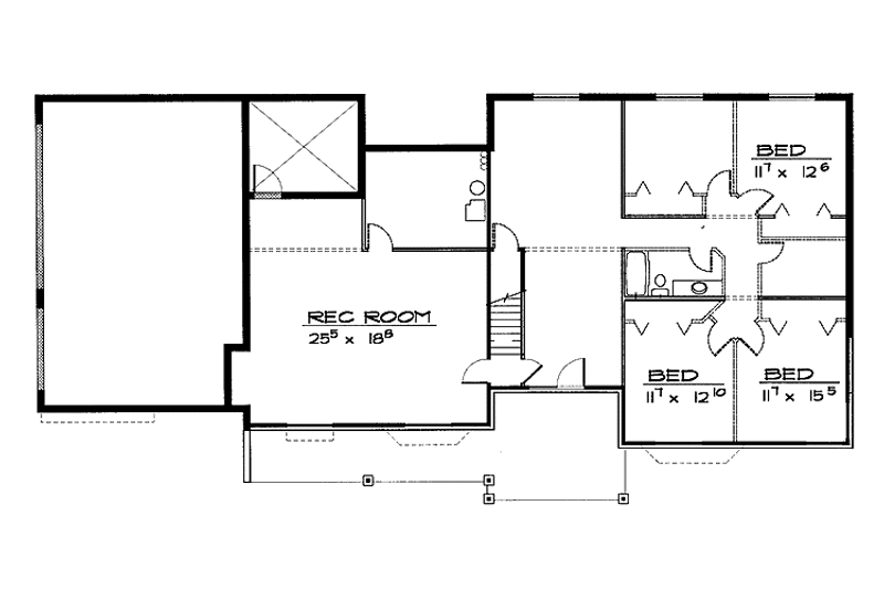 Home Plan - Floor Plan - Upper Floor for Traditional House Plan #308-293 - 3 bed, 2.5 bath