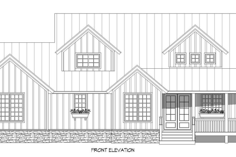 House Plan Design - Exterior - Front Elevation 3 for Country House Plan #932-764 - 3 bed, 2.5 bath