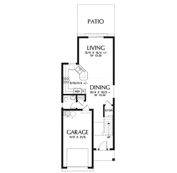 Home Plan - Craftsman Floor Plan - Main Floor Plan #48-937