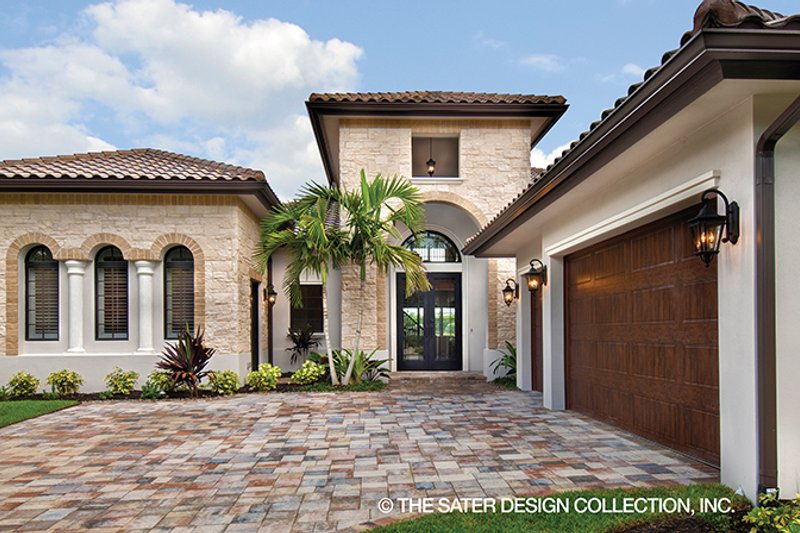 Dream House Plan - Exterior - Front Elevation 4 for Mediterranean House Plan #930-449 - 3 bed, 3.5 bath