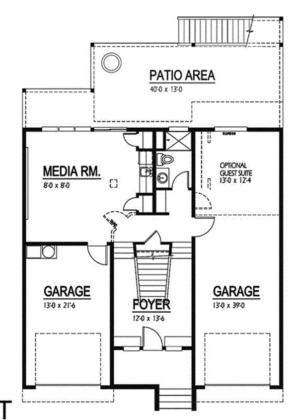 House Design - Contemporary Floor Plan - Main Floor Plan #569-12