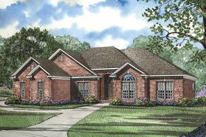Ranch Exterior - Front Elevation Plan #17-2731
