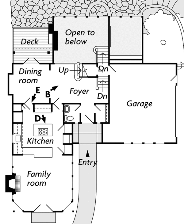 Home Plan - European Floor Plan - Main Floor Plan #971-1