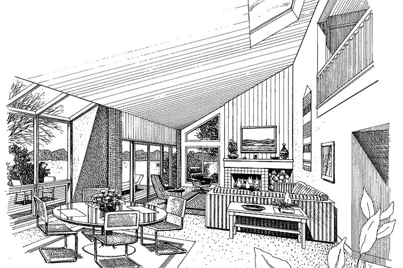 Home Plan - Interior - Other for Contemporary House Plan #456-62 - 3 bed, 2 bath