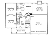 Colonial Style House Plan - 3 Beds 2.5 Baths 2151 Sq/Ft Plan #927-218 