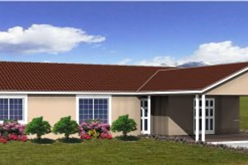 House Plan Design - Adobe / Southwestern Exterior - Front Elevation Plan #1-242
