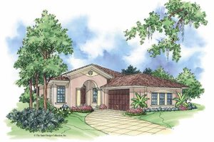 Mediterranean Exterior - Front Elevation Plan #930-379