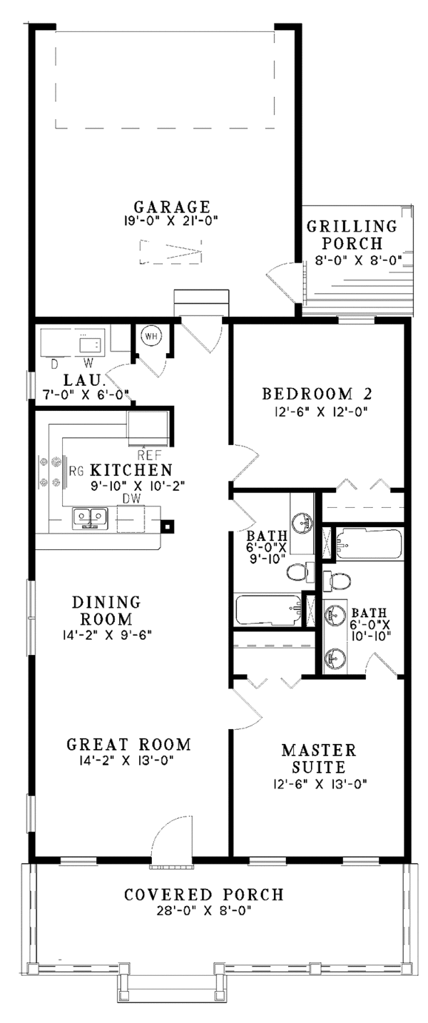 Home Plan - Country Floor Plan - Main Floor Plan #17-2970
